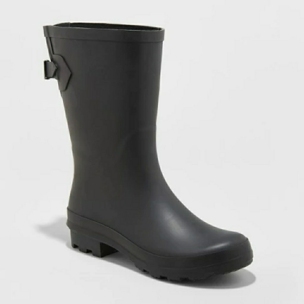 Women's rain boots. Black